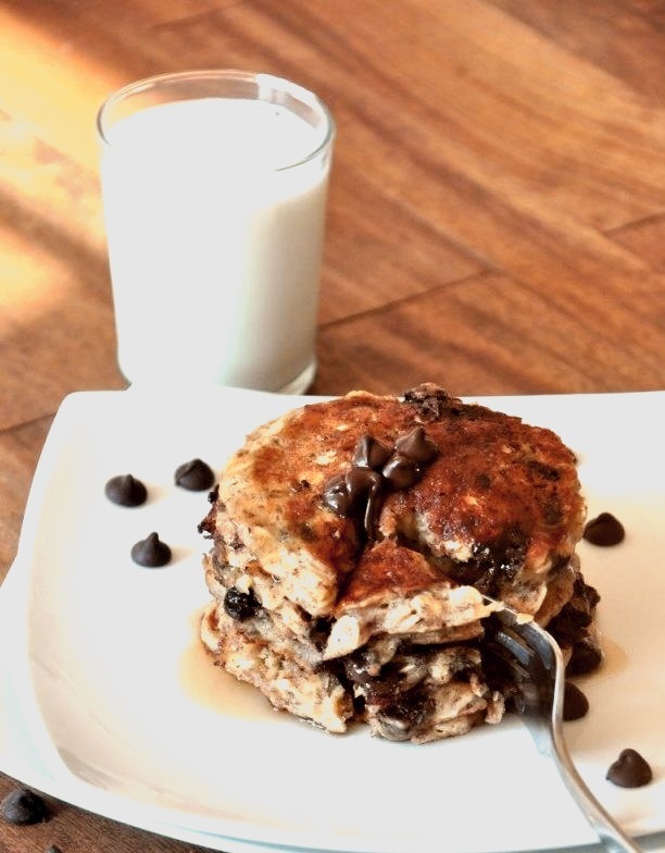 Recipe: Chocolate Chip Oatmeal Cookie Pancakes