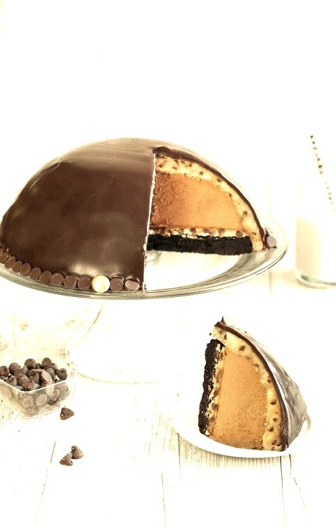 Chocolate Mousse Cookie Dough Bombe Cake Tutorial