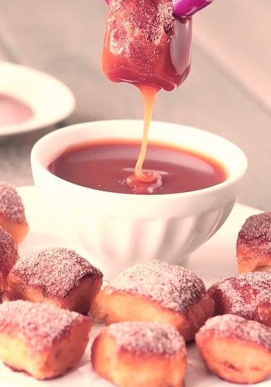 Soft Pretzel Bites with Salty Caramel Sauce by Kevin and Amanda