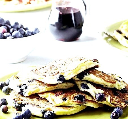 Blueberry-Ricotta Pancakes