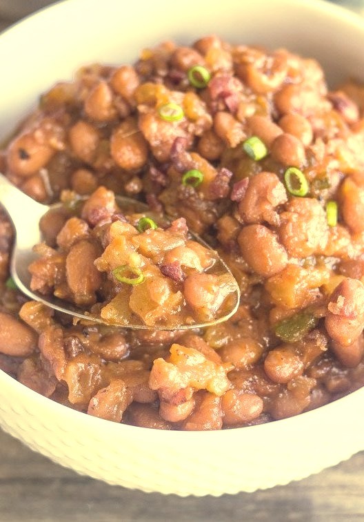 sweet & spicy bbq baked beans