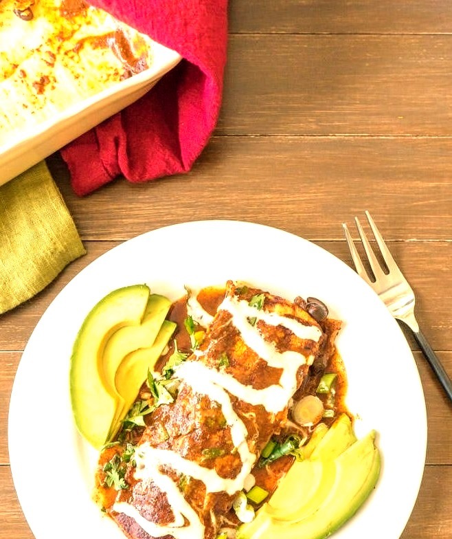 (via Veggie Enchiladas Recipe Vegan Enchiladas One Ingredient Chef)