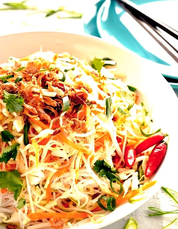 Asian vermicelli noodle salad