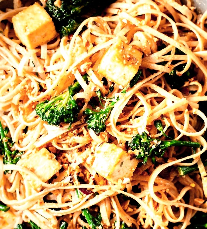 Thai Peanut Stir-Fry with Tofu and Broccolini